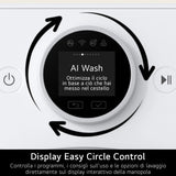 LG F4X7013TBB Lavatrice 13kg AI DD Serie X7, Classe A-40 , 1400 giri, Display Easy Circle, Wi-Fi, AI Wash, TurboWash