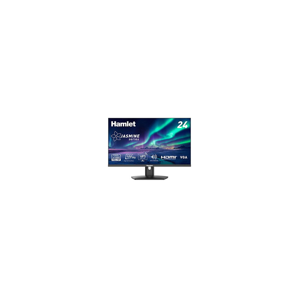 Hamlet HM24JF-V LED display 61 cm 24 pollici 1920 x 1080 Pixel Full HD Nero