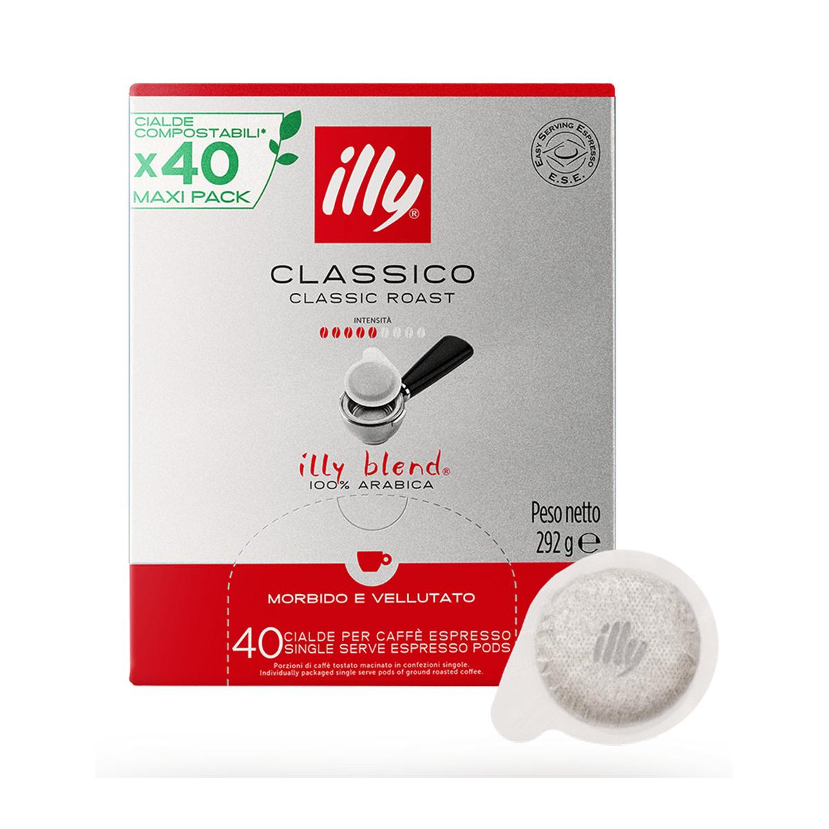 Illy Classico Cialde caffè Tostatura media 40 pz