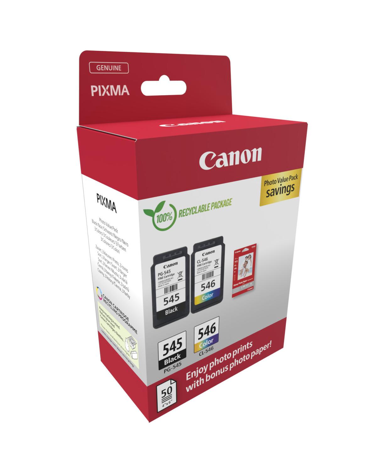Canon 8287B008 cartuccia d'inchiostro 2 pz Originale Nero, Ciano, Magenta, Giallo