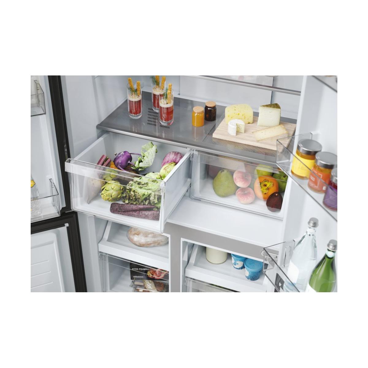 Haier Cube 83 Serie 3 Multidoor HCR3818ENMM ClasseE 467lt-Platino, Stainless steel