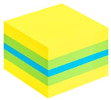 3M Post-it 2051L pouch autoadesiva Quadrato Blu, Verde, Turchese, Giallo 400 fogli Autoadesivo