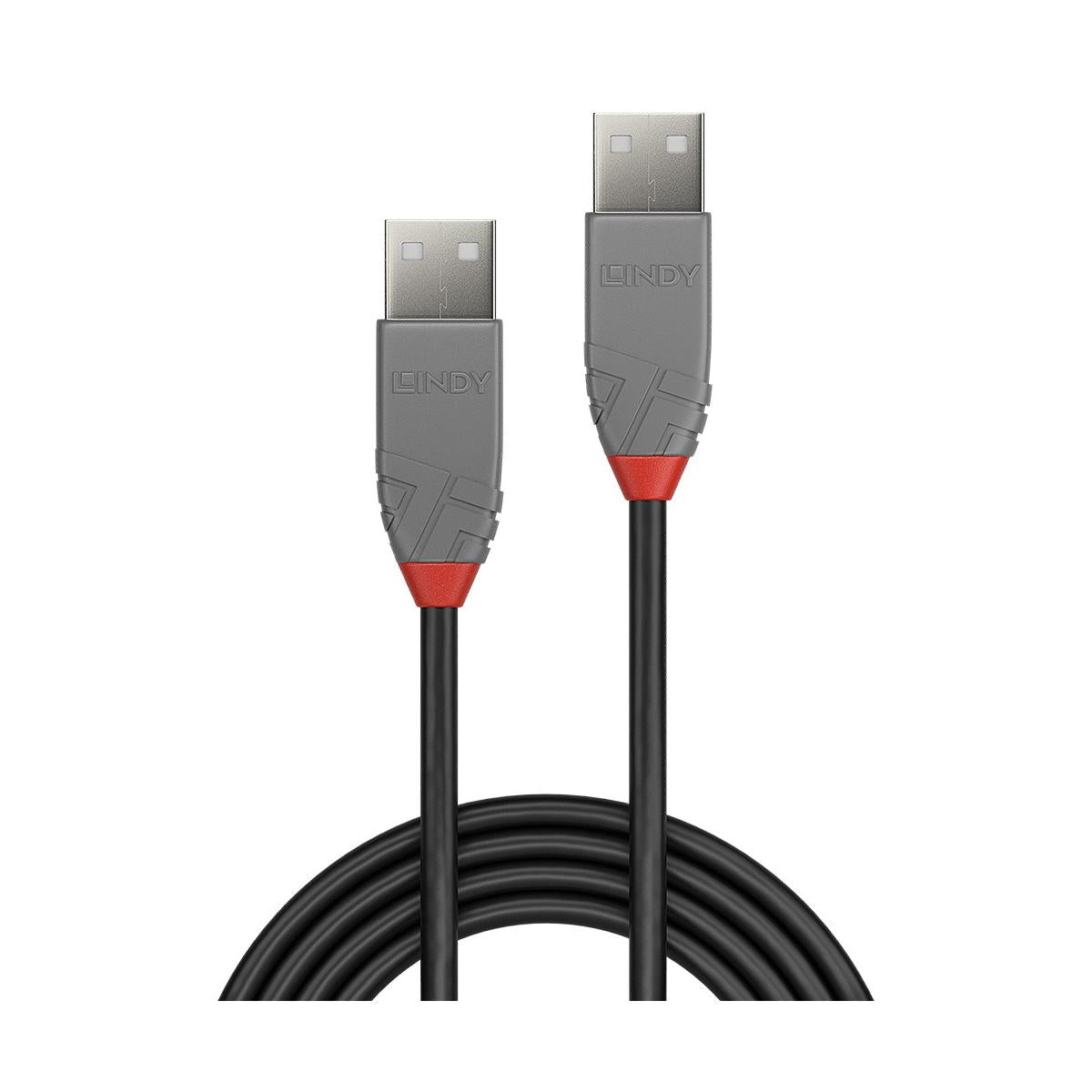Lindy 36690 cavo USB USB 2.0 0,2 m USB A Nero