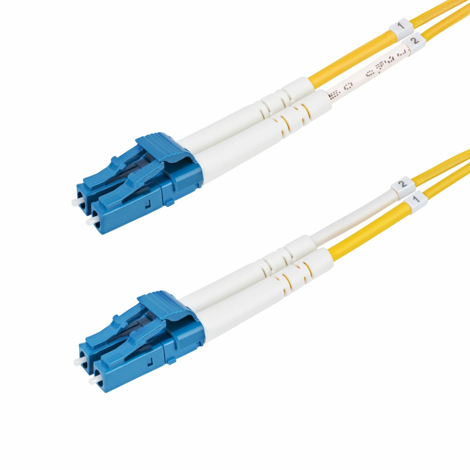 StarTech.com Cavo in fibra ottica duplex monomodale OS2 da LC a LC (UPC) da 30m, 9/125µm, 100G, Insensibile alla piegatura, Bassa perdita di inserzione, Cavo patch in fibra LSZH