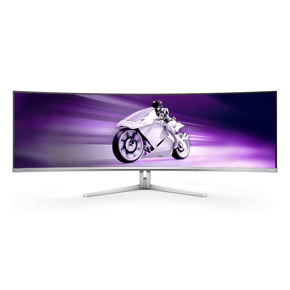 Philips Evnia 8000 49M2C8900L/00 Monitor PC 124,2 cm (48.9") 5120 x 1440 Pixel Dual QHD QDOLED Bianco