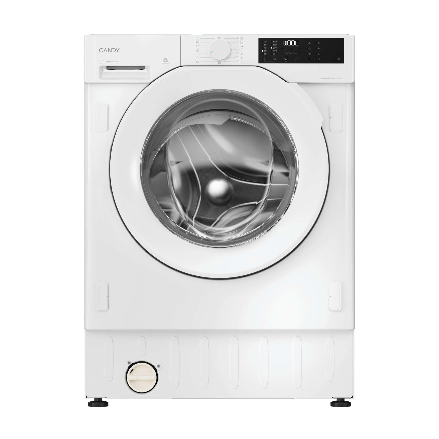 Candy BC4S495M4D8-S lavasciuga Da incasso Caricamento frontale Bianco D
