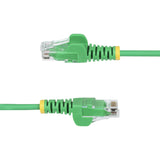 StarTech.com Cavo Ethernet CAT6 Verde da 1m; Patch UTP con Plug RJ45 Antigroviglio e Rilievi di Trazione, Cavo Lan Slim in Rame Puro 28AWG, Sottoposto a test Fluke