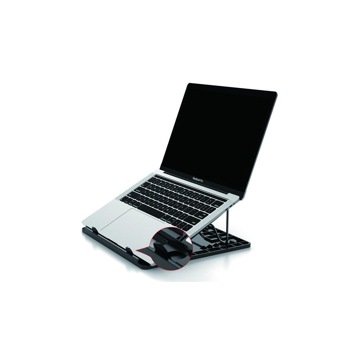 Conceptronic ERGO Laptop Cooling Stand Supporto per computer portatile Nero 39,6 cm (15.6")