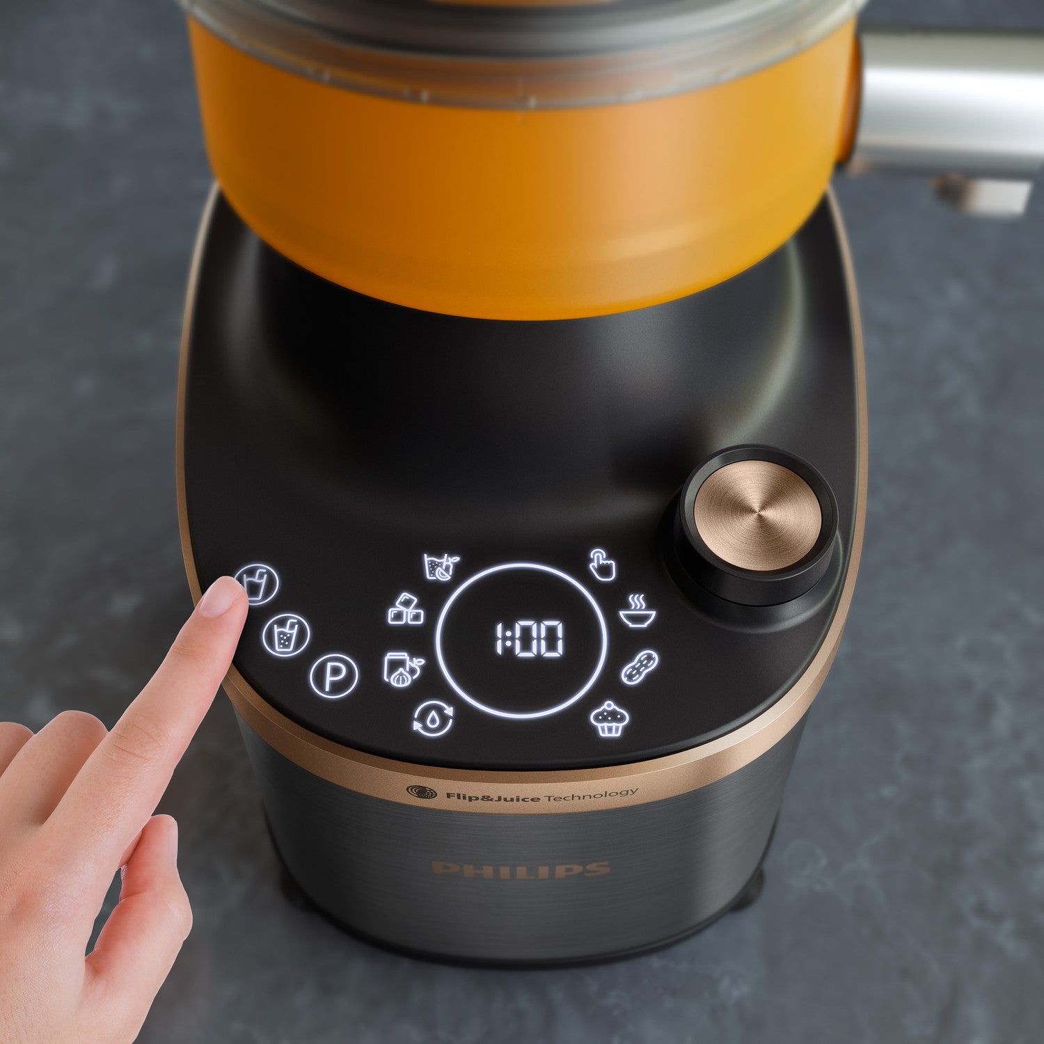 Philips HR3770 00 frullatore Frullatore per cottura 1500 W Nero Rame