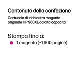 HP Cartuccia di inchiostro magenta originale 963XL ad alta capacità