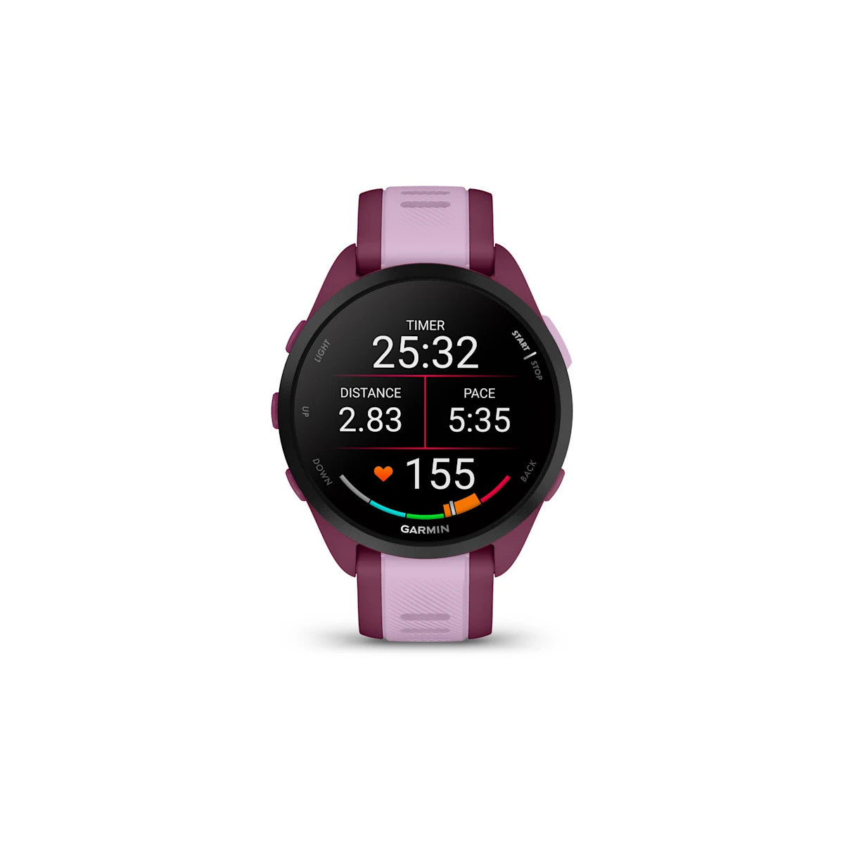 Garmin Forerunner 165 Music AMOLED 43 mm Digitale 390 x 390 Pixel Touch screen Viola GPS (satellitare)