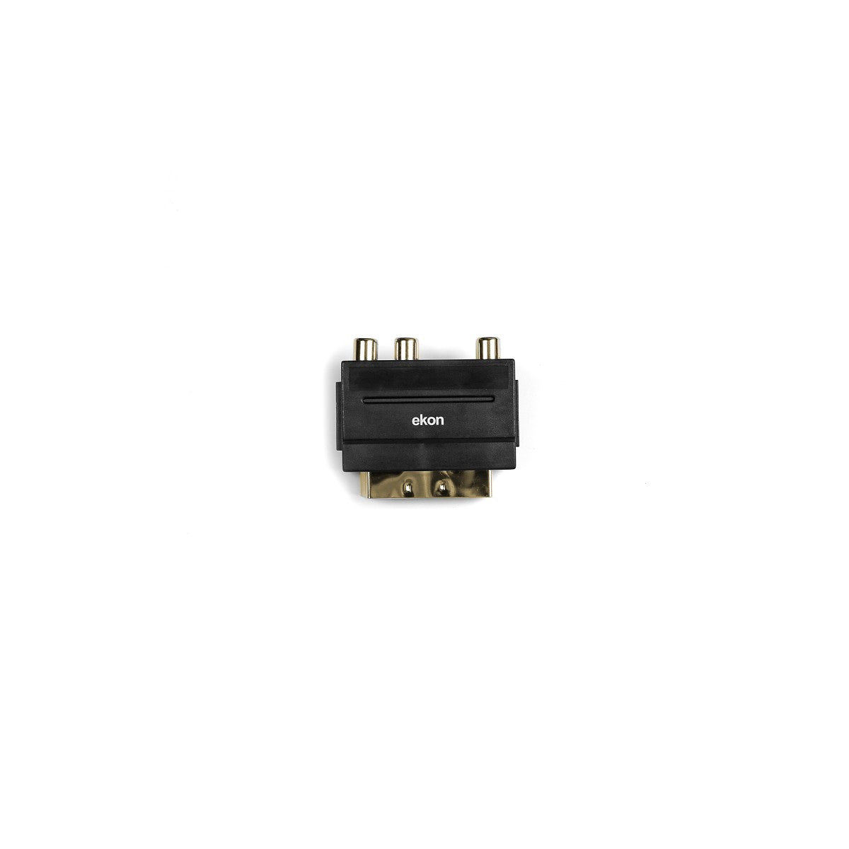 Ekon ECVSCAR3RCAFVHS cavo e adattatore video SCART (21-pin) Nero