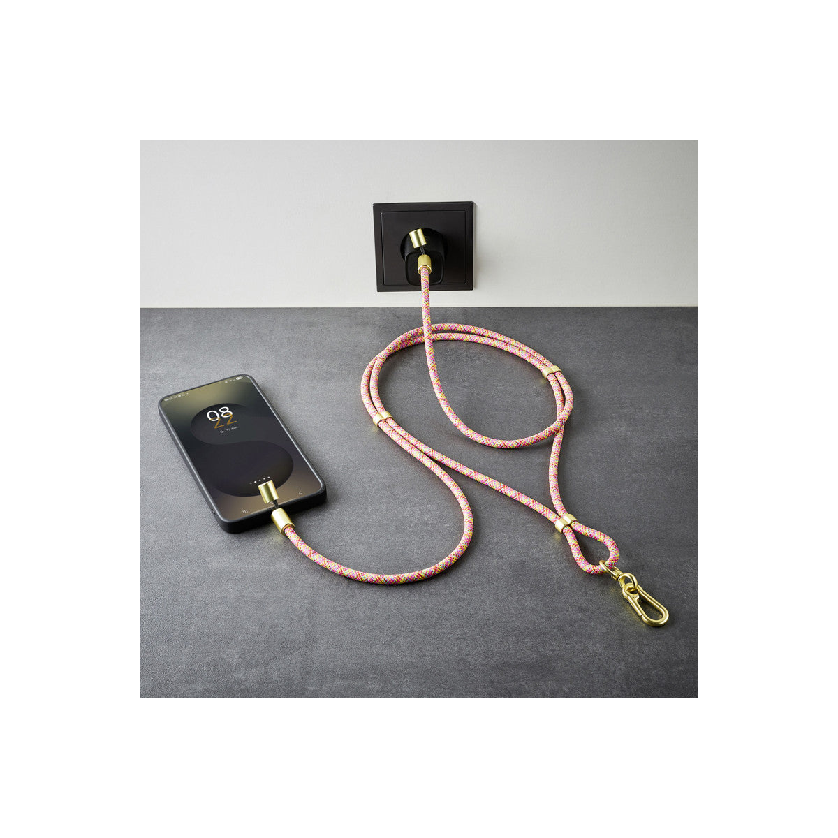 Intenso Handykette als Lade- Datenkabel USB-C bis 1,65m neon mix cavo USB USB C Multicolore