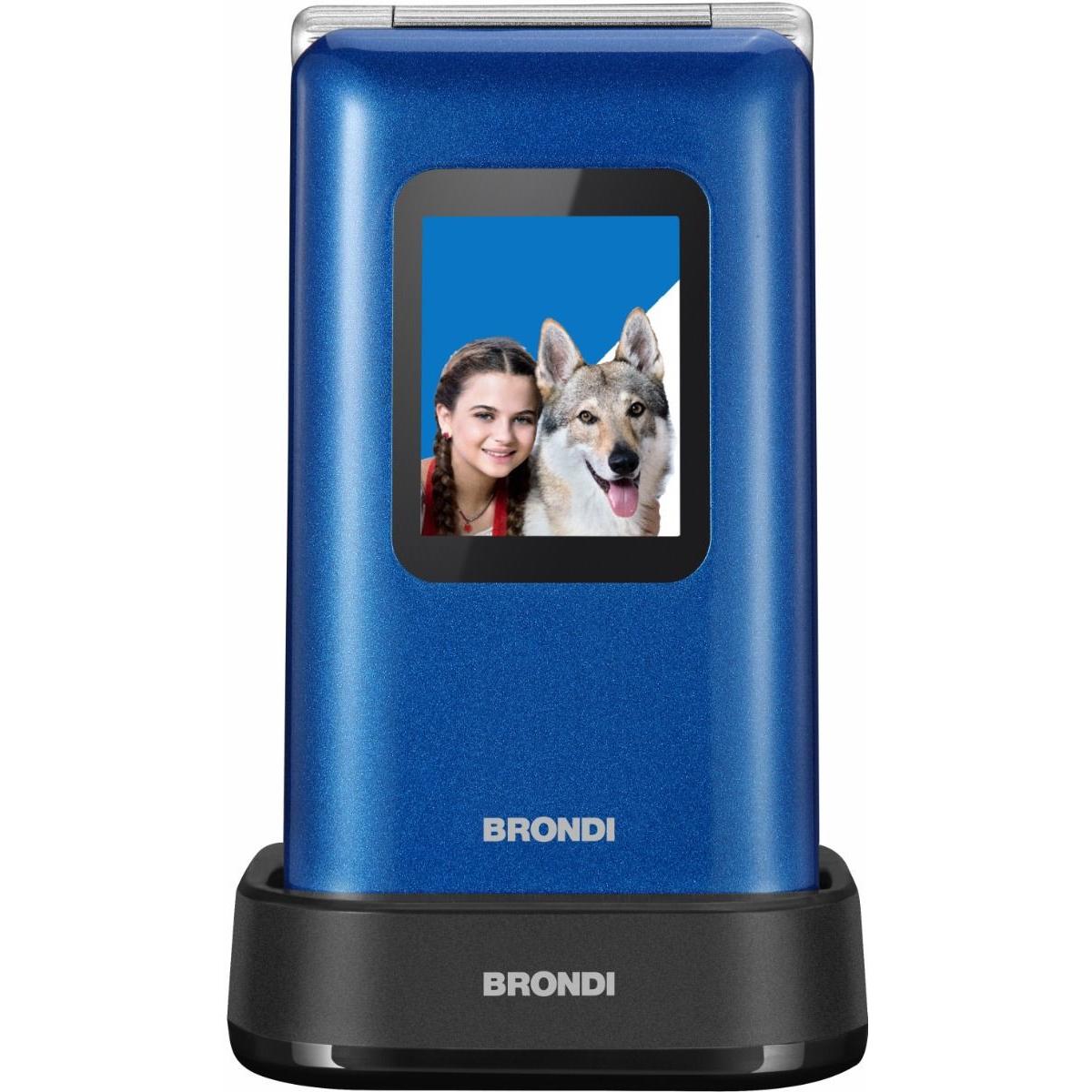 Brondi Amico Prezioso Blue Metal Telefono Cellulare Senior