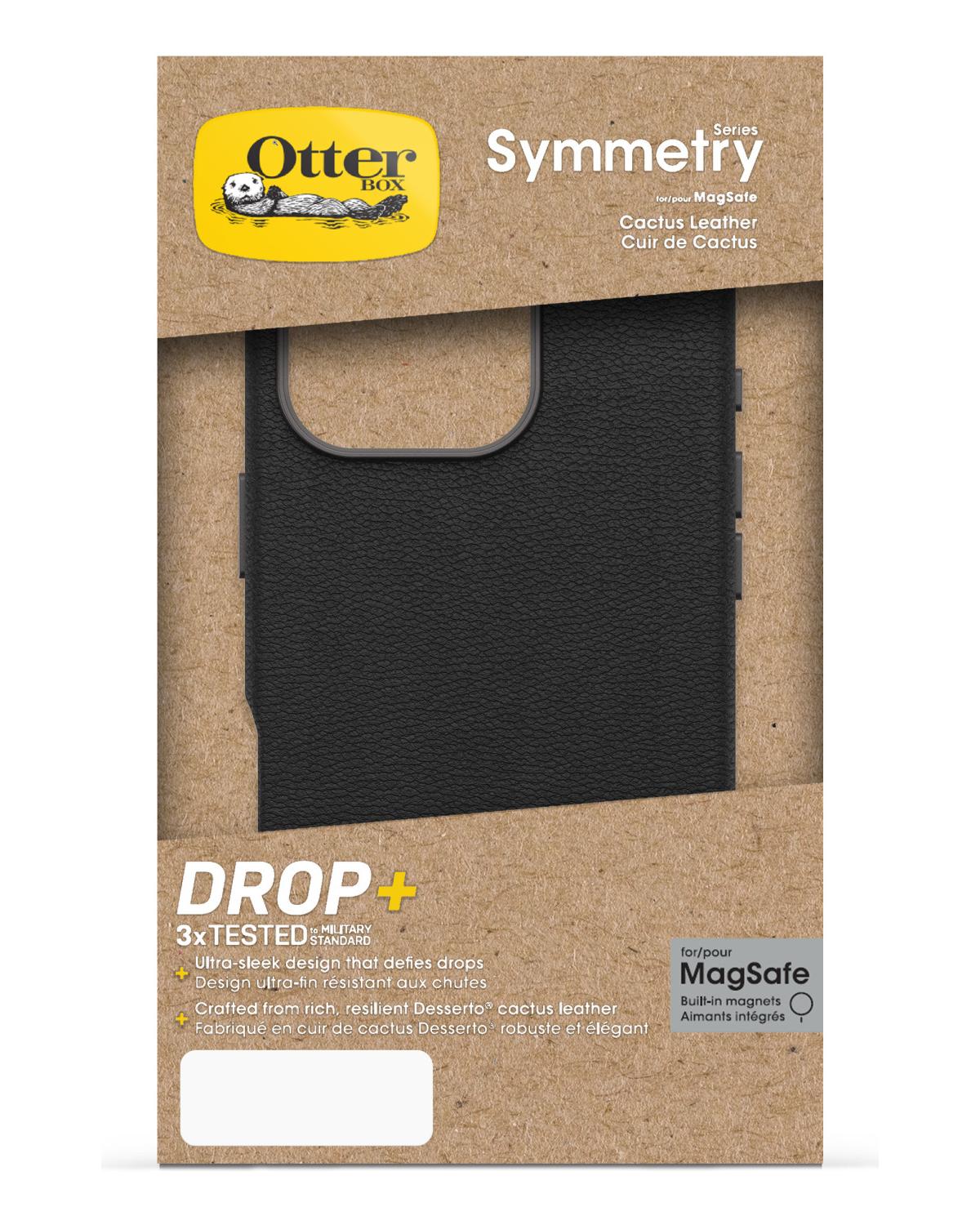 OtterBox Symmetry Series Cactus Leather per MagSafe per iPhone 16 Pro Noir Ash