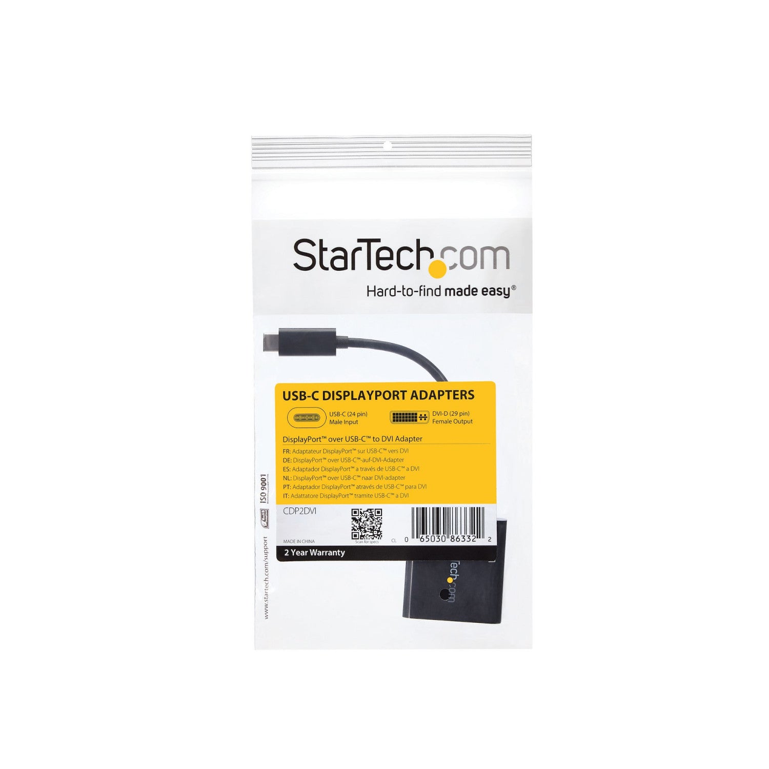 StarTech.com Adattatore USB-C a DVI - Convertitore video USB Type-C a DVI