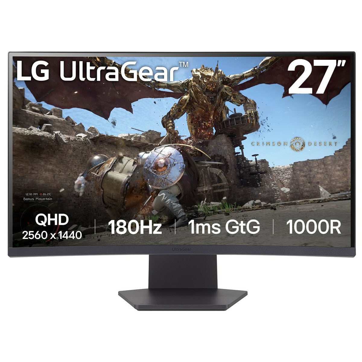 LG 27GS60QC-B Monitor PC 68,6 cm (27") 2560 x 1440 Pixel Full HD LCD Nero