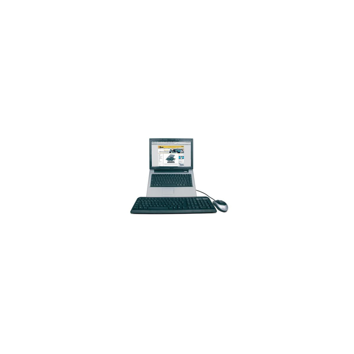 Hamlet XTMS100KM Tiramisù Notebook stand with keyboard and mouse Nero