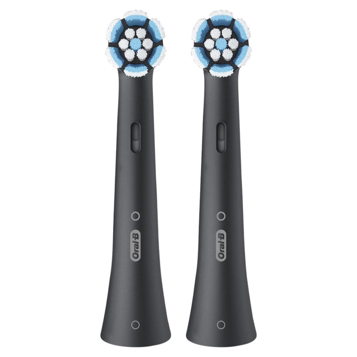 Oral-B Testine di Ricambio iO Series Gentle Care Nere, Testine Rotonde Originali, per Gengive Sensibili, 2 Testine