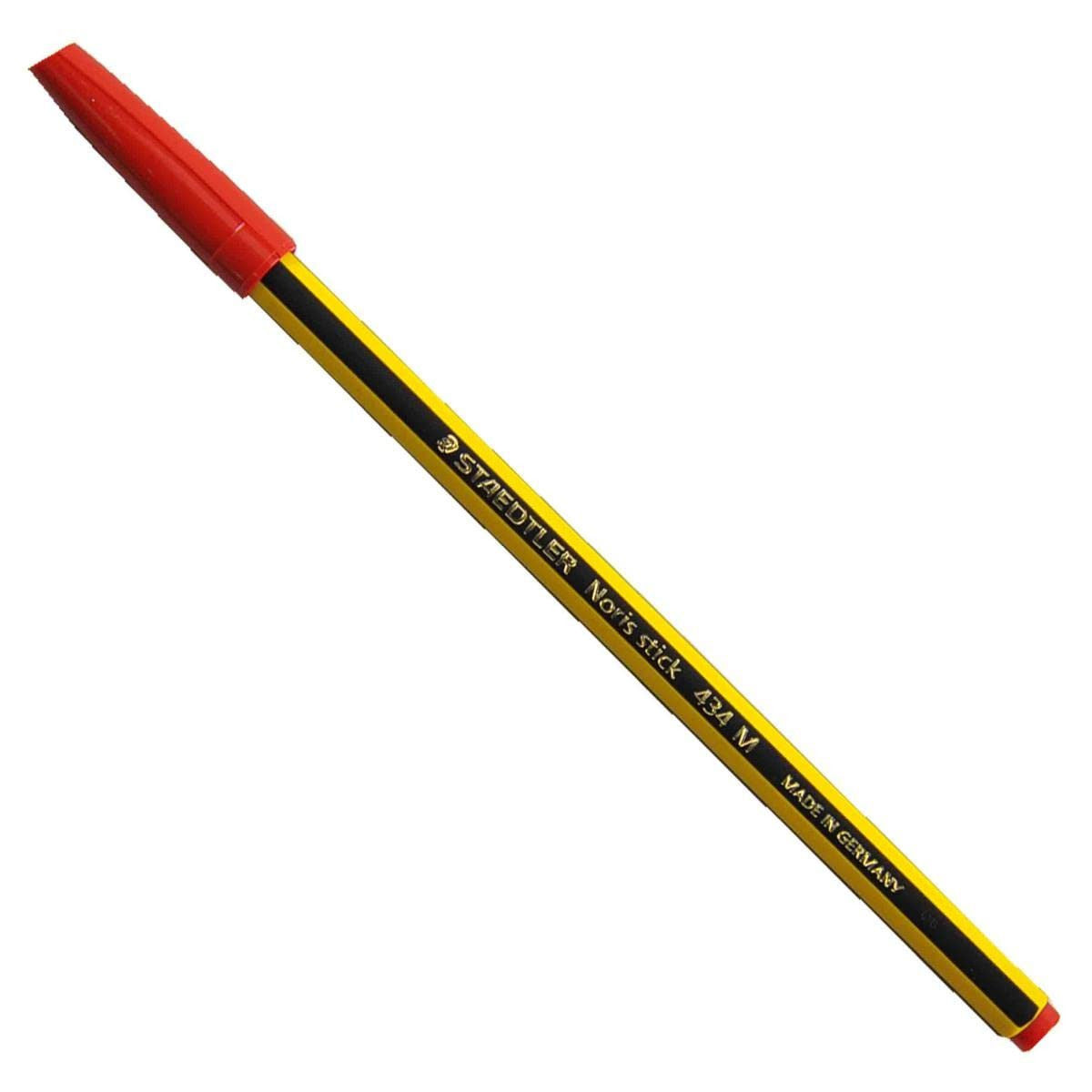 Staedtler Penna A Sfera Noris Stick 434 - Rosso - Punta Media 1,0 Mm - Confezione Da 20 Pezzi