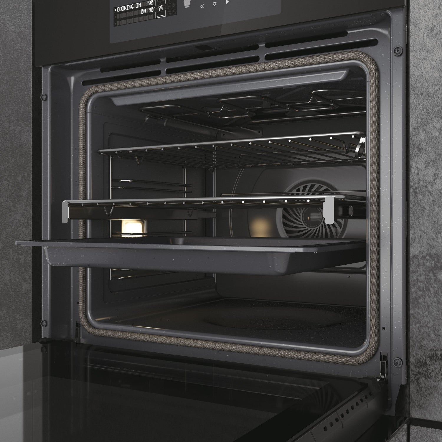 Haier I-Message Series 6 HWO60SM6B9BH Forno 70 L Pirolitico Idrolitico Nero