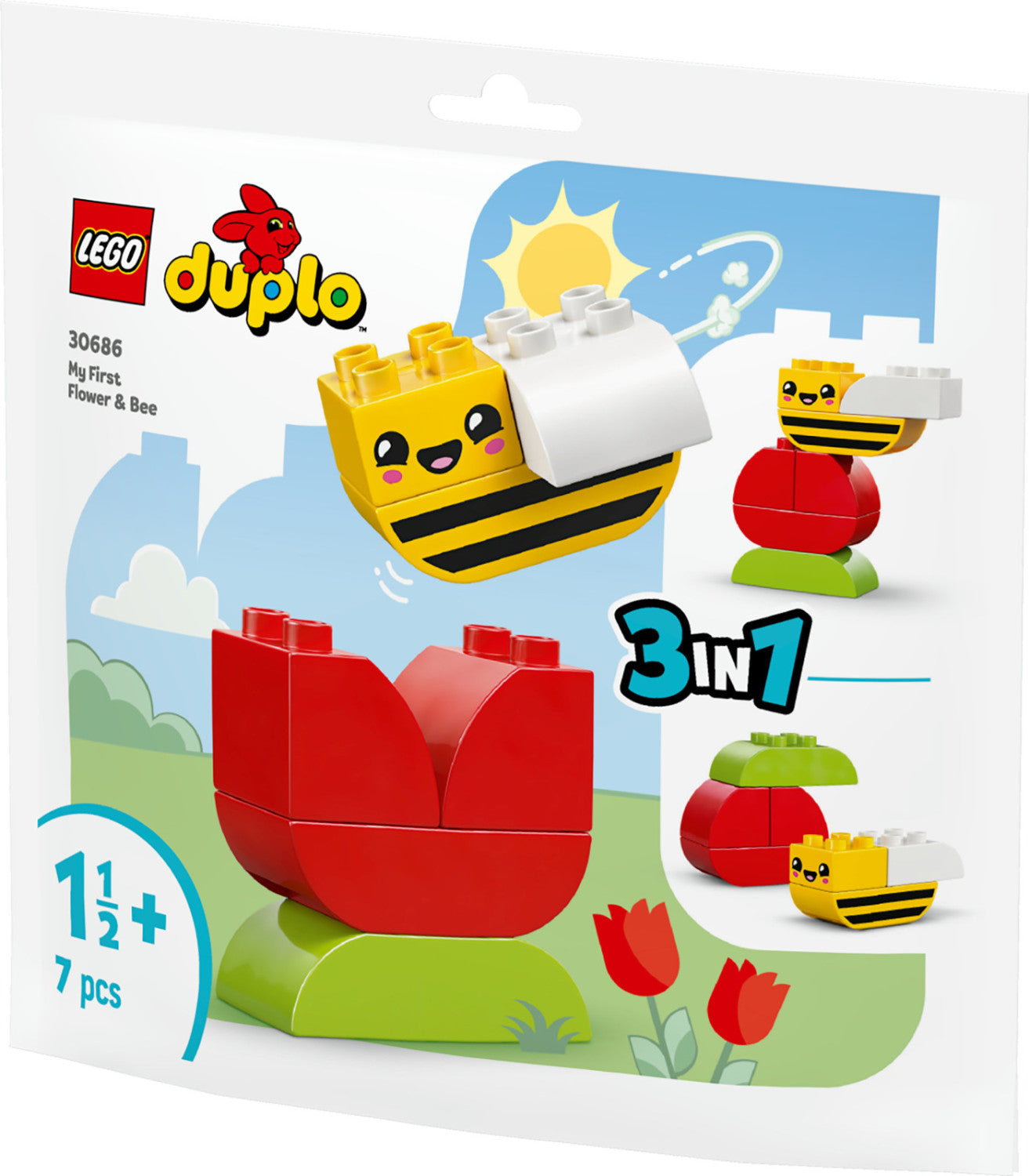 LEGO DUPLO Il Mio Primo Fiore e Ape 30686 Set 7 Pezzi da 1.5 Anni