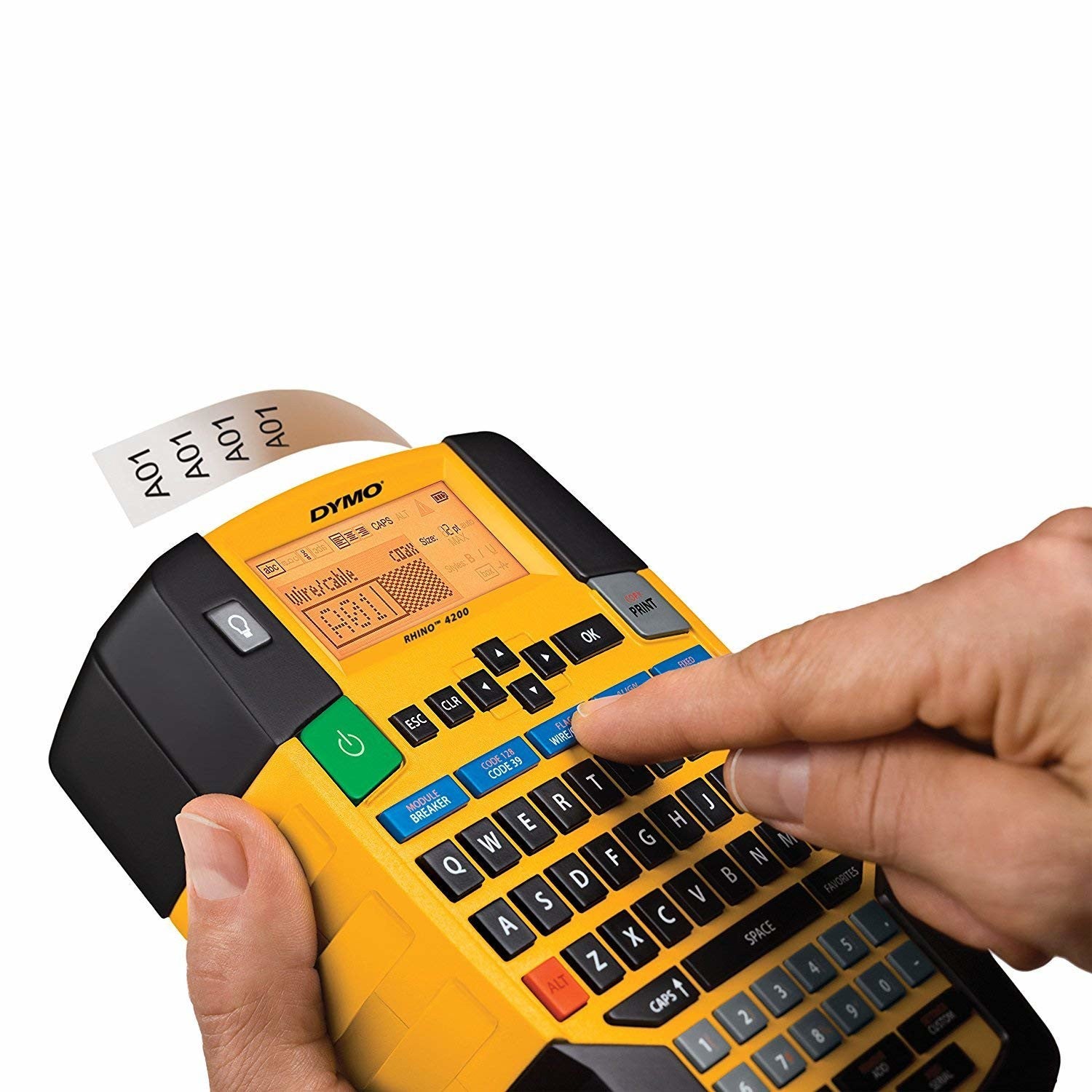 DYMO 1852995 Stampante per etichette CD Rhino 4200 Trasferimento Wireless QWERTY Nero