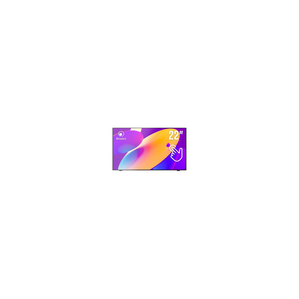 Atlantis Land A05-T22A-VHDM Monitor PC 54,5 cm (21.4") 1920 x 1080 Pixel Full HD LED Touch screen Nero