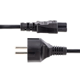 StarTech.com Cavo di Alimentazione CA da 3m, da Spina Schuko a C5 2.5A-250V, 18AWG, Cavo Elettrico di Ricambio per Alimentatori di Notebook, Monitor e Stampanti, Cavo di Alimentazione a Trifoglio