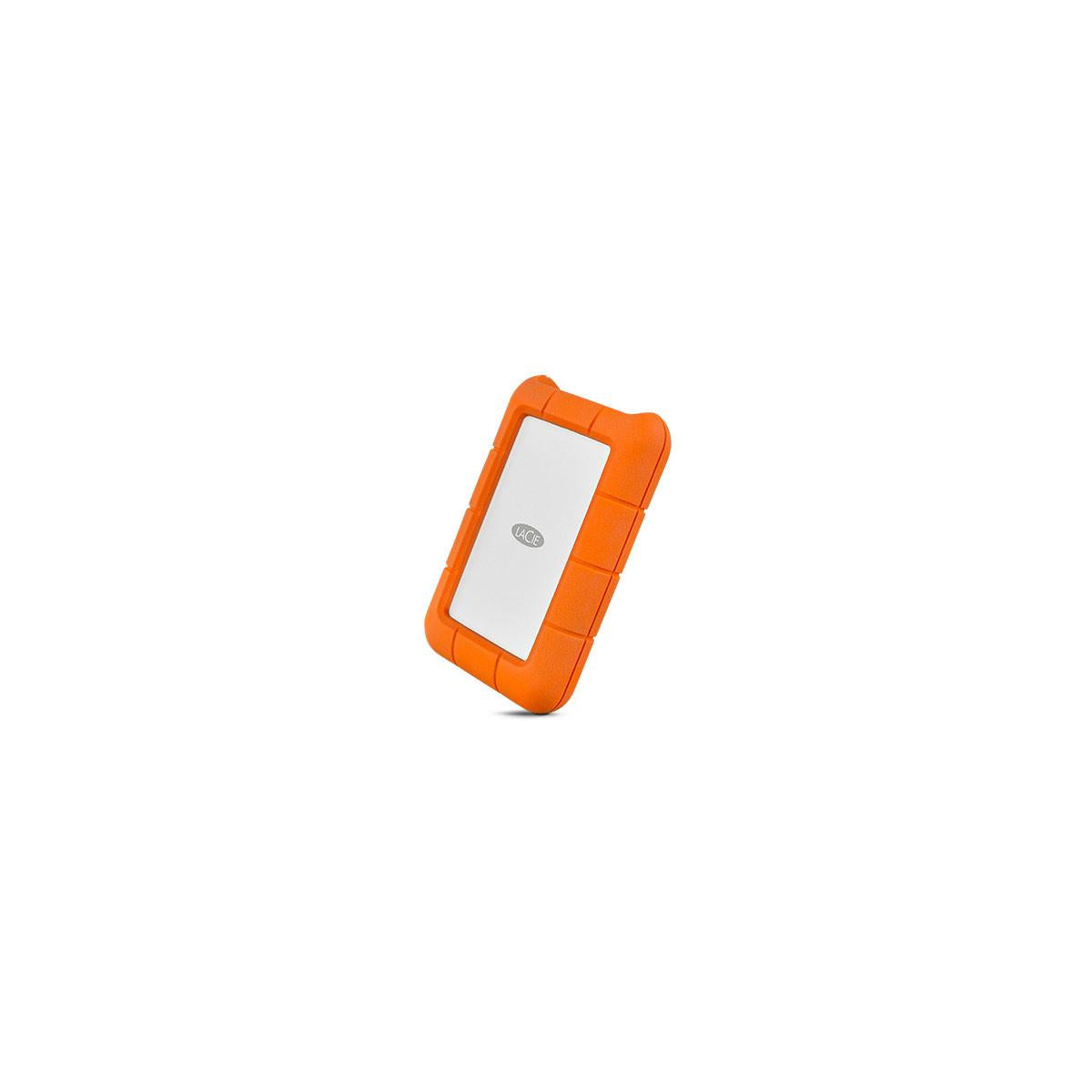 LaCie Rugged USB-C disco rigido esterno 1000 GB Arancione, Argento