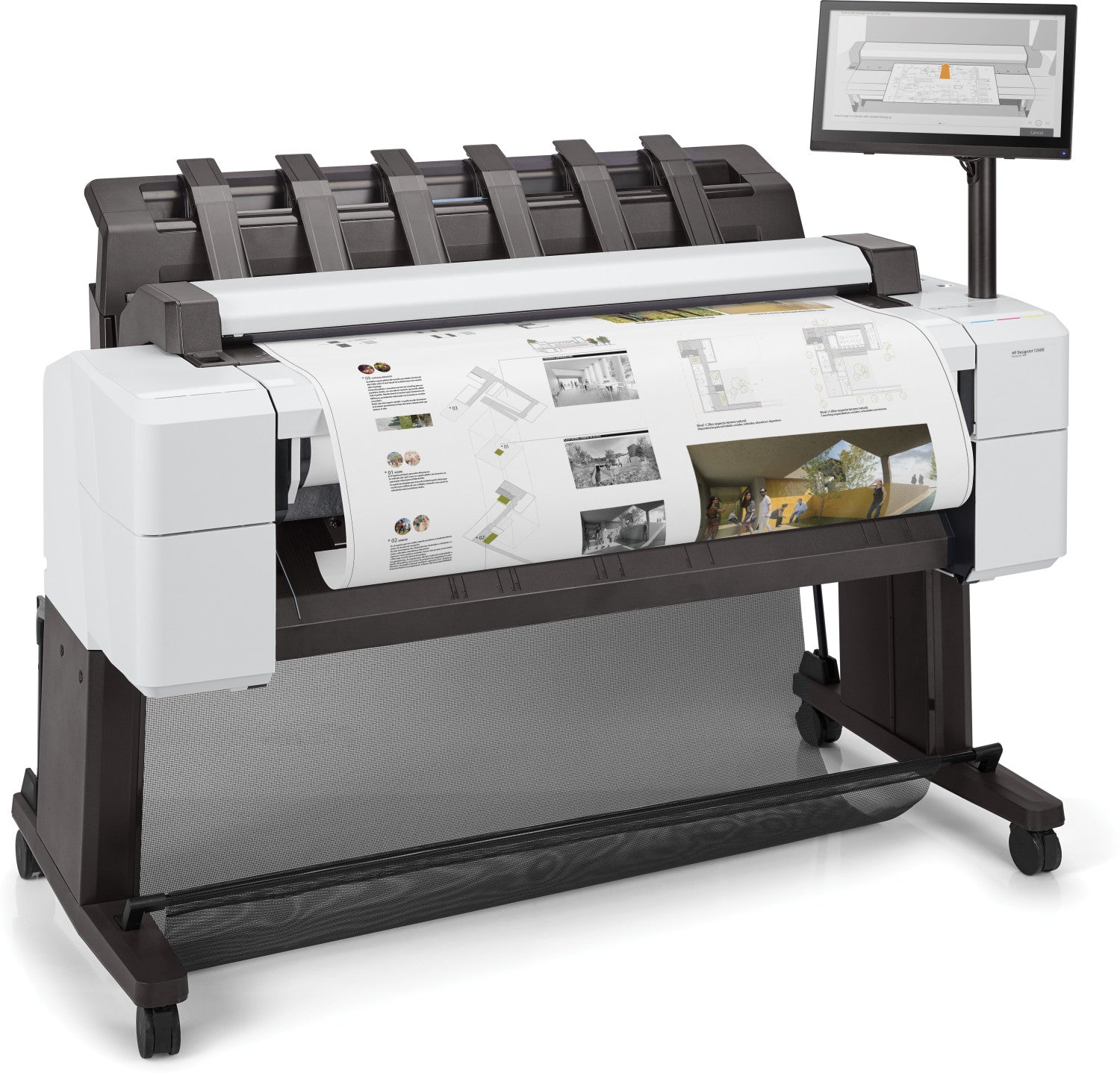 HP 3XB78A Stampante T2600 Grandi Formati Getto d'Inchiostro a Colori 2400x1200 DPI A0 841x1189 mm LAN Bianco Nero