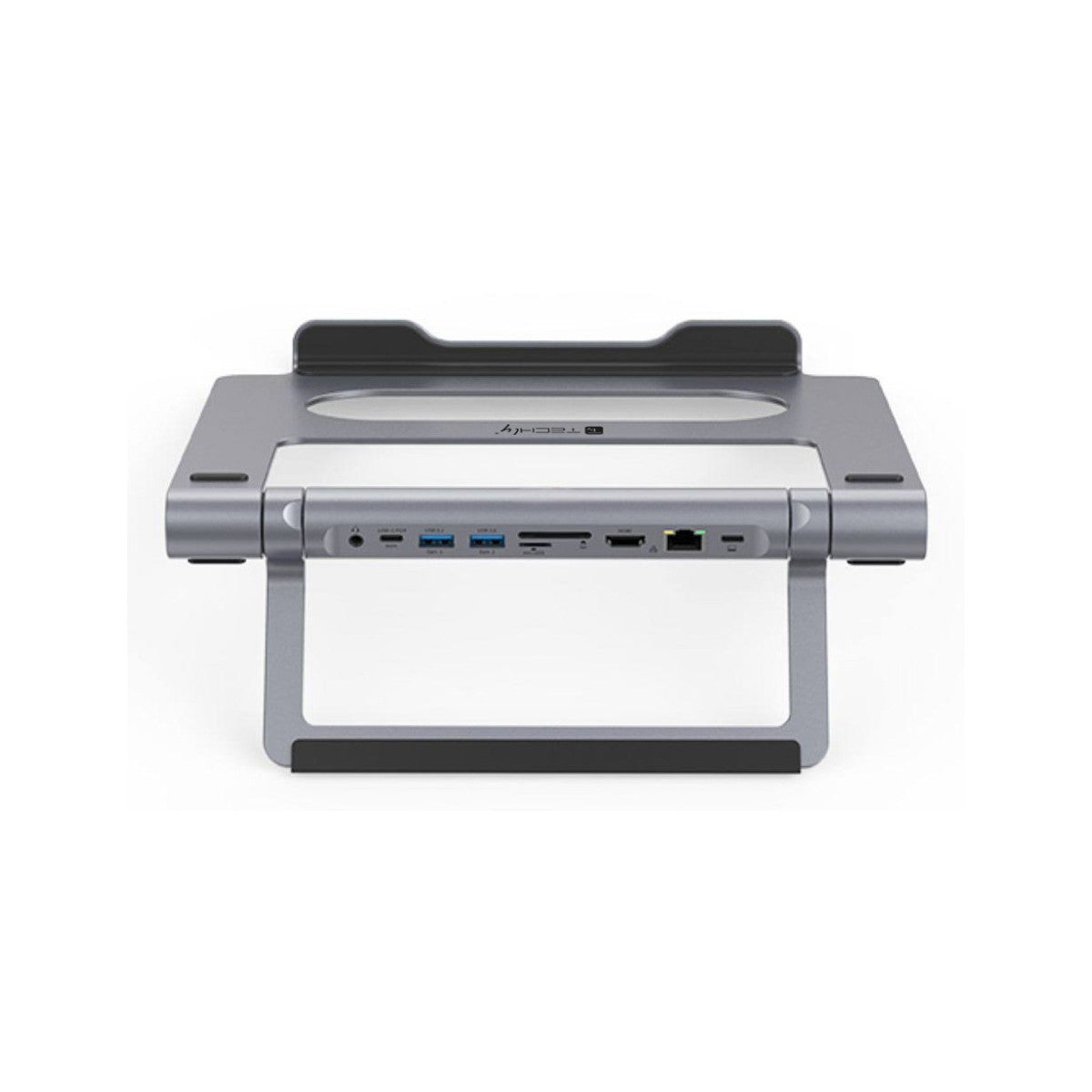 Techly Docking Station USB-C 9 in 1 Hub USB3.1 Stand per Notebook Pieghevole