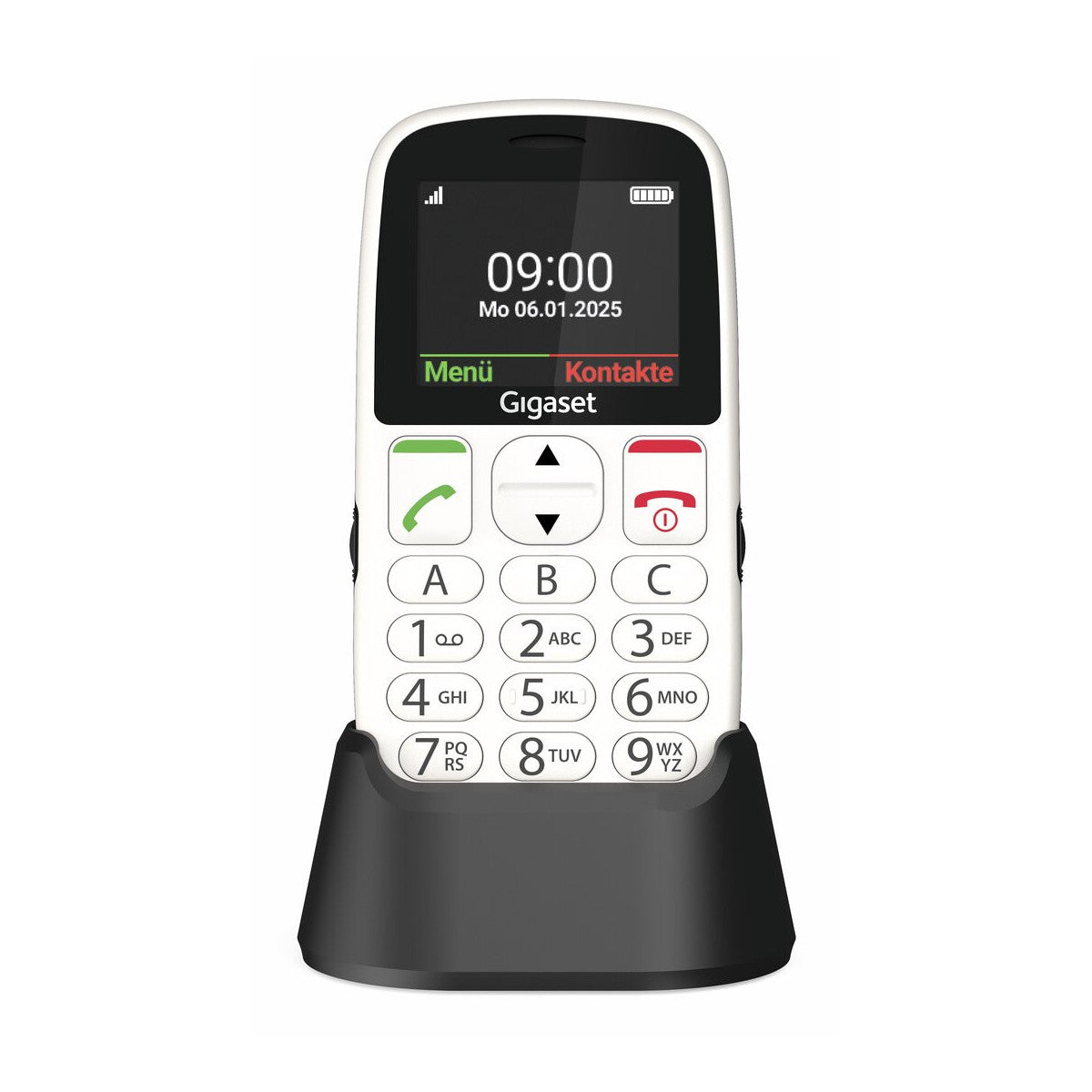 Gigaset GL395 5,59 cm (2.2") 90 g Bianco Telefono per anziani