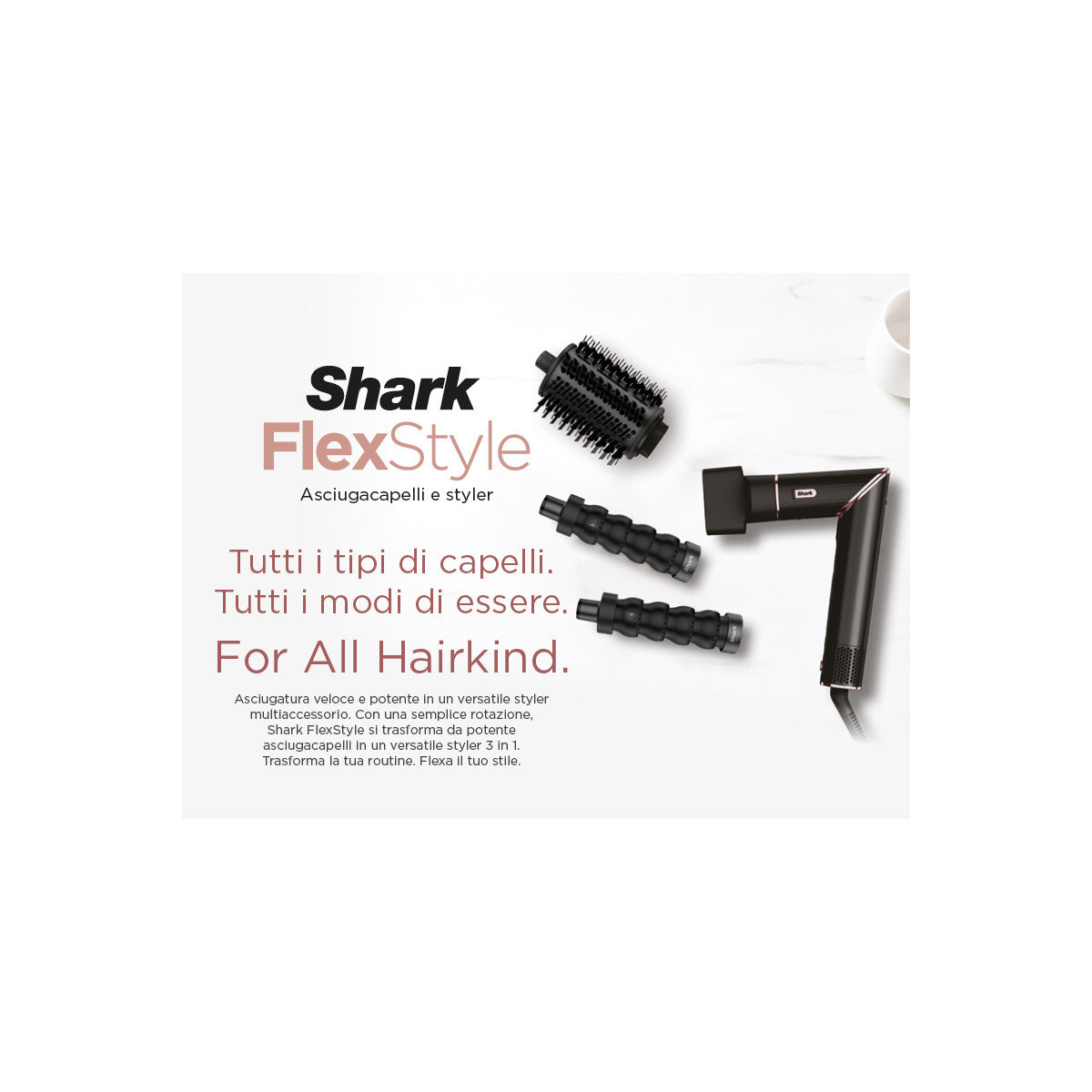 Shark HD426EU Asciugacapelli messa in piega Multistyler Airflow 1650 W 2