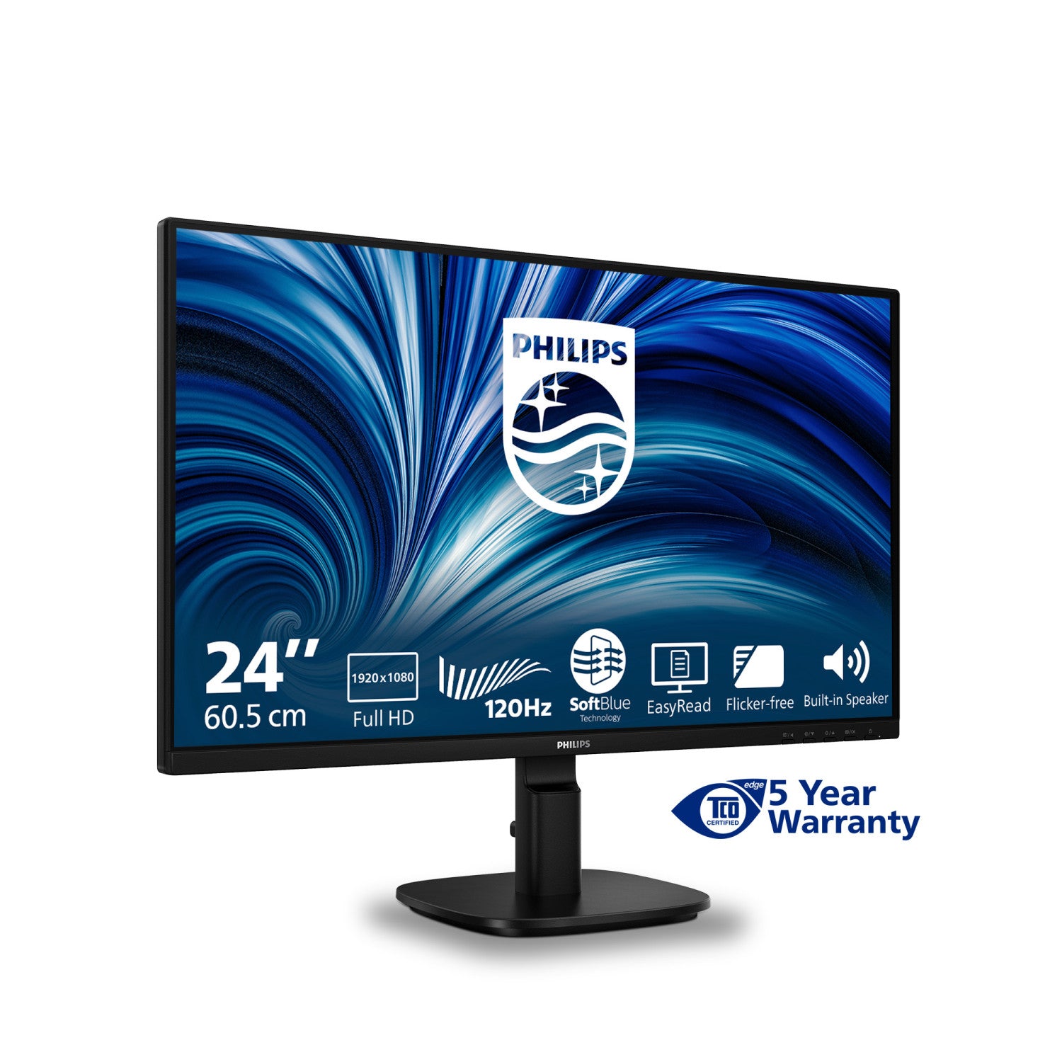 Philips 2000 series 24B2N2200/00 Monitor PC 60,5 cm (23.8") 1920 x 1080 Pixel Full HD LCD Nero