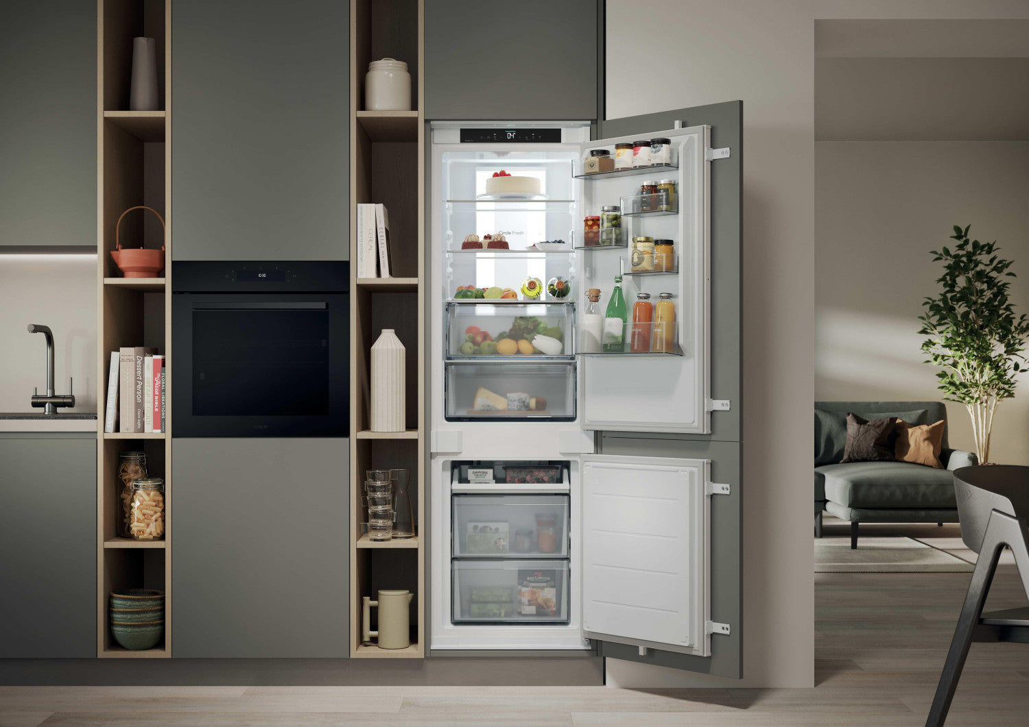 Candy CNBQT5518E frigorifero Da incasso 251 L Bianco