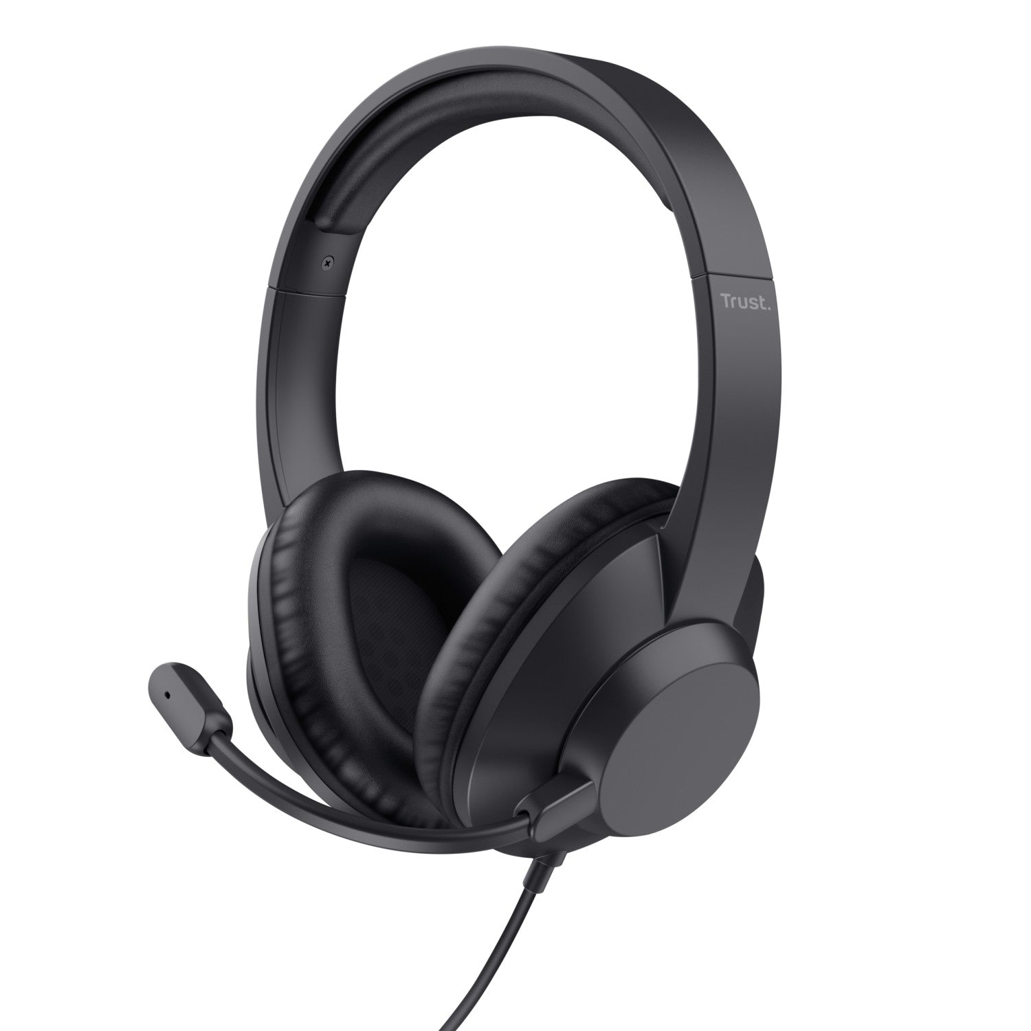 Trust Ayda Max USB Auricolare Cablato A Padiglione Ufficio USB Type-C / USB Type-A Nero