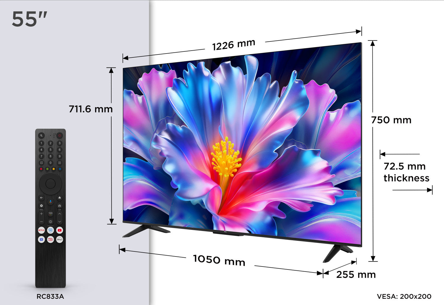 TCL P69L 55P6L TV 139,7 cm (55") 4K Ultra HD Smart TV Wi-Fi Nero