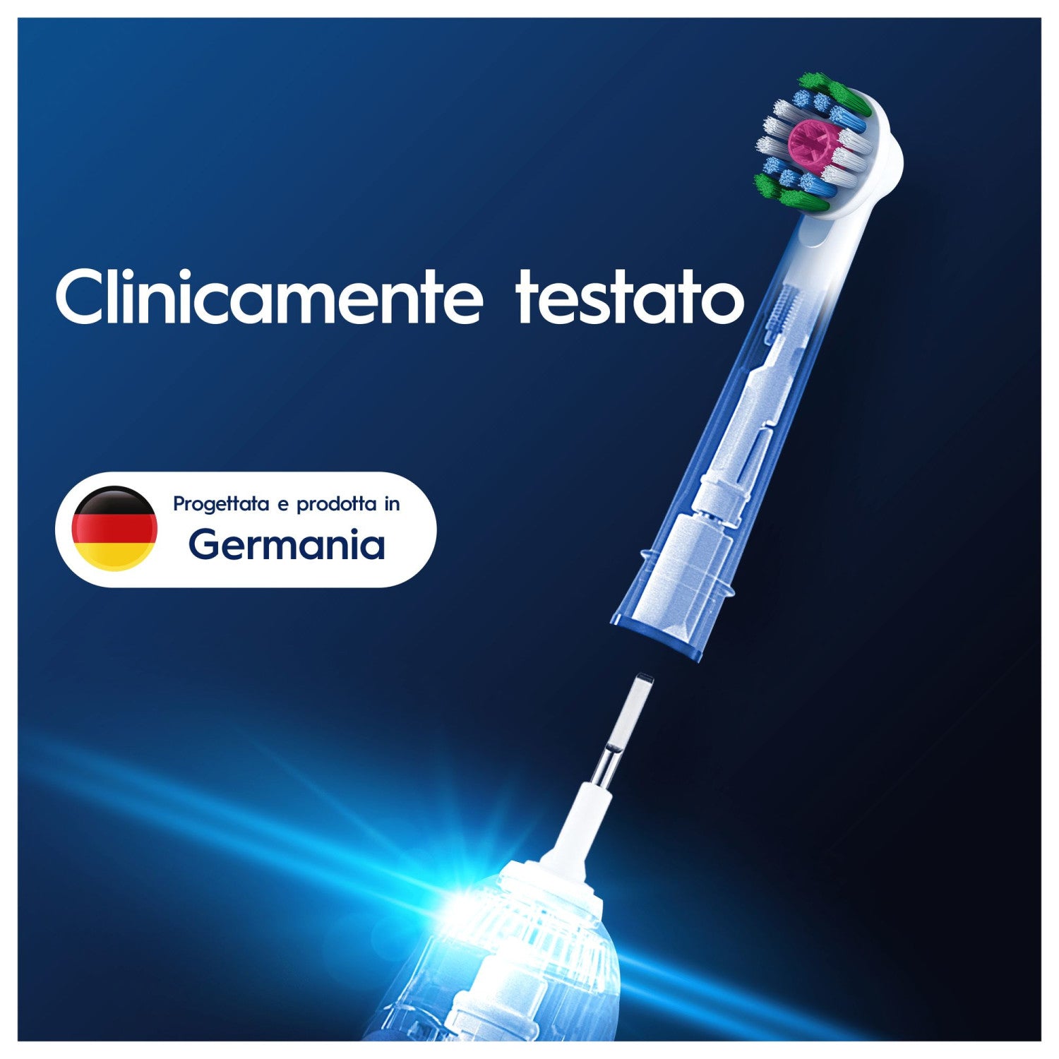 Oral-B Testine Di Ricambio Pro 3D White 3 pz Bianco