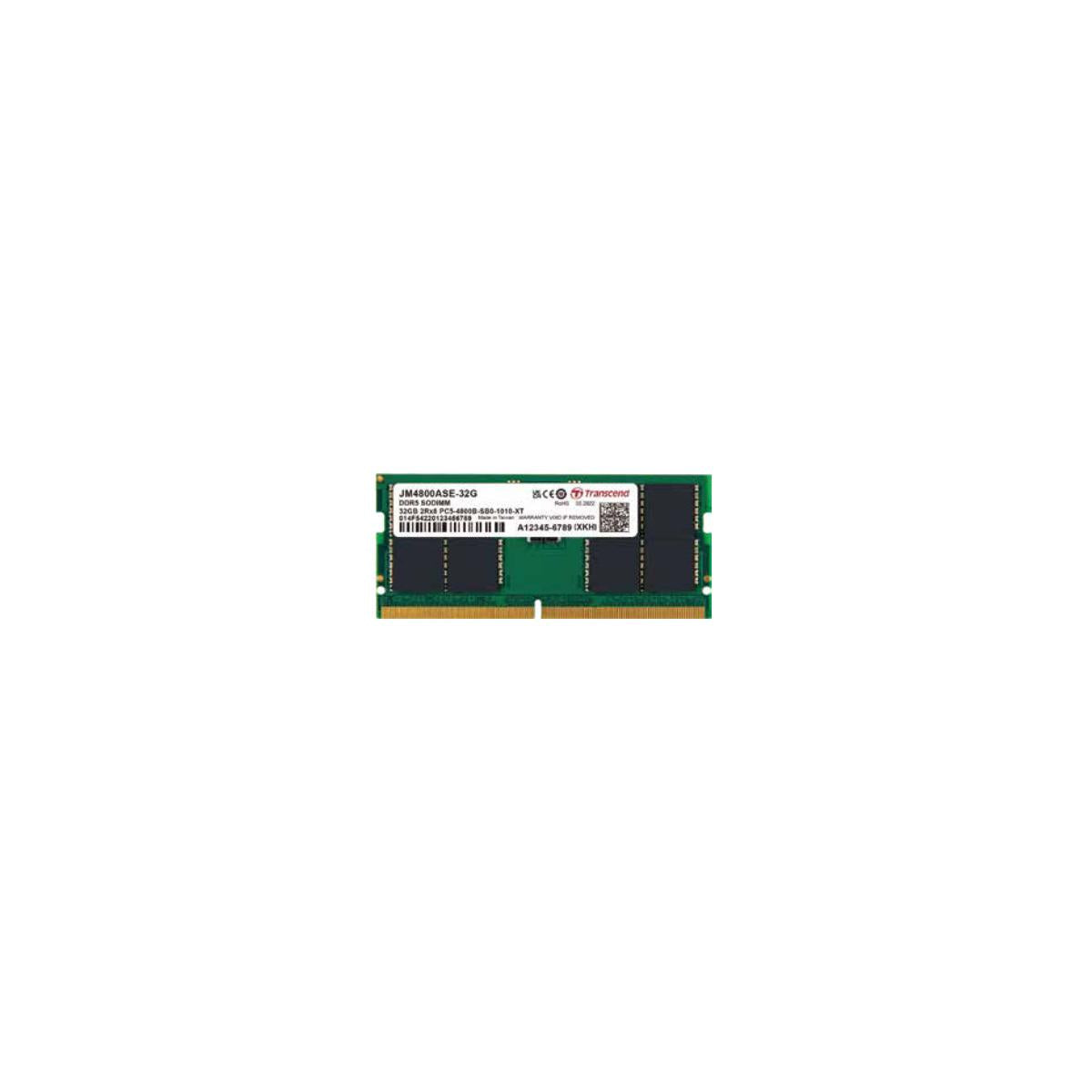 Transcend JetMemory JM4800ASE-16G memoria 16 GB 1 x 16 GB DDR5 4800 MHz