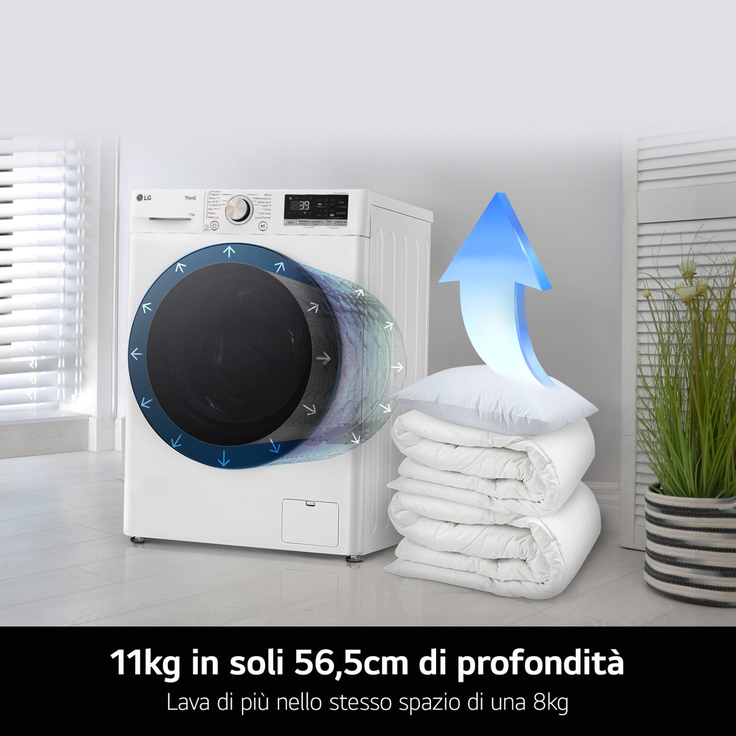 LG F4R7013TSWG Lavatrice 13kg AI DD, Classe A-20 , 1400 giri, TurboWash, Vapore