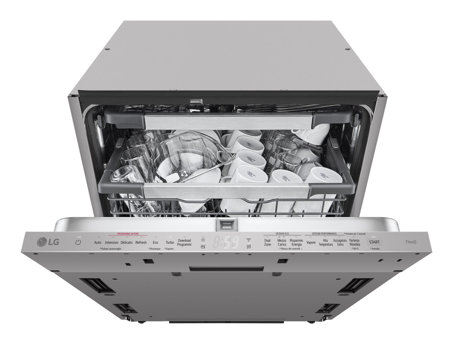 LG DB476TXSN lavastoviglie A scomparsa totale 14 coperti