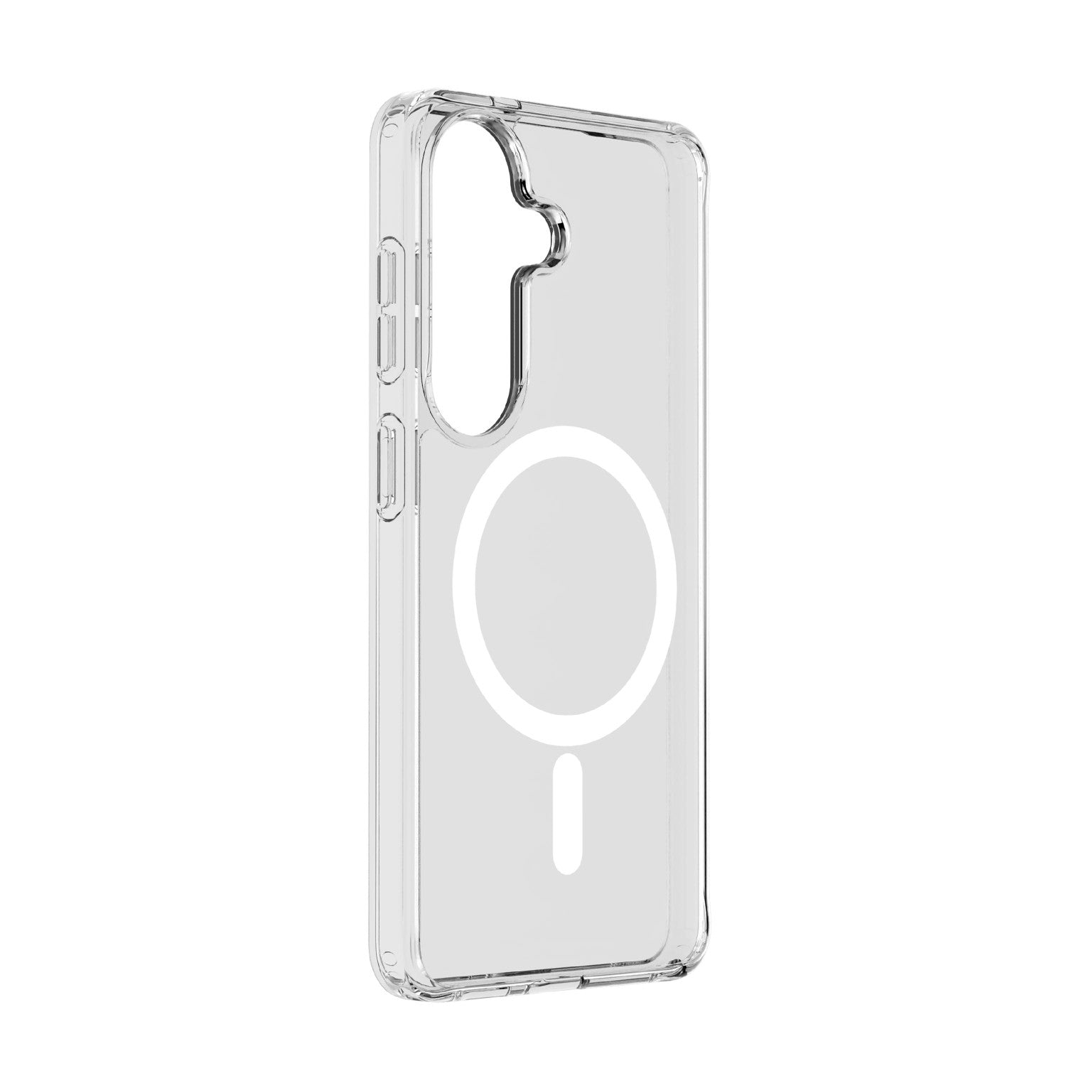 Cellularline Clear Mag - Galaxy S26 Custodia trasparente ultra resistente con bordo in gomma, compatibile con ecosistema Qi2 e accessori magnetici, trattata contro l ingiallimento.