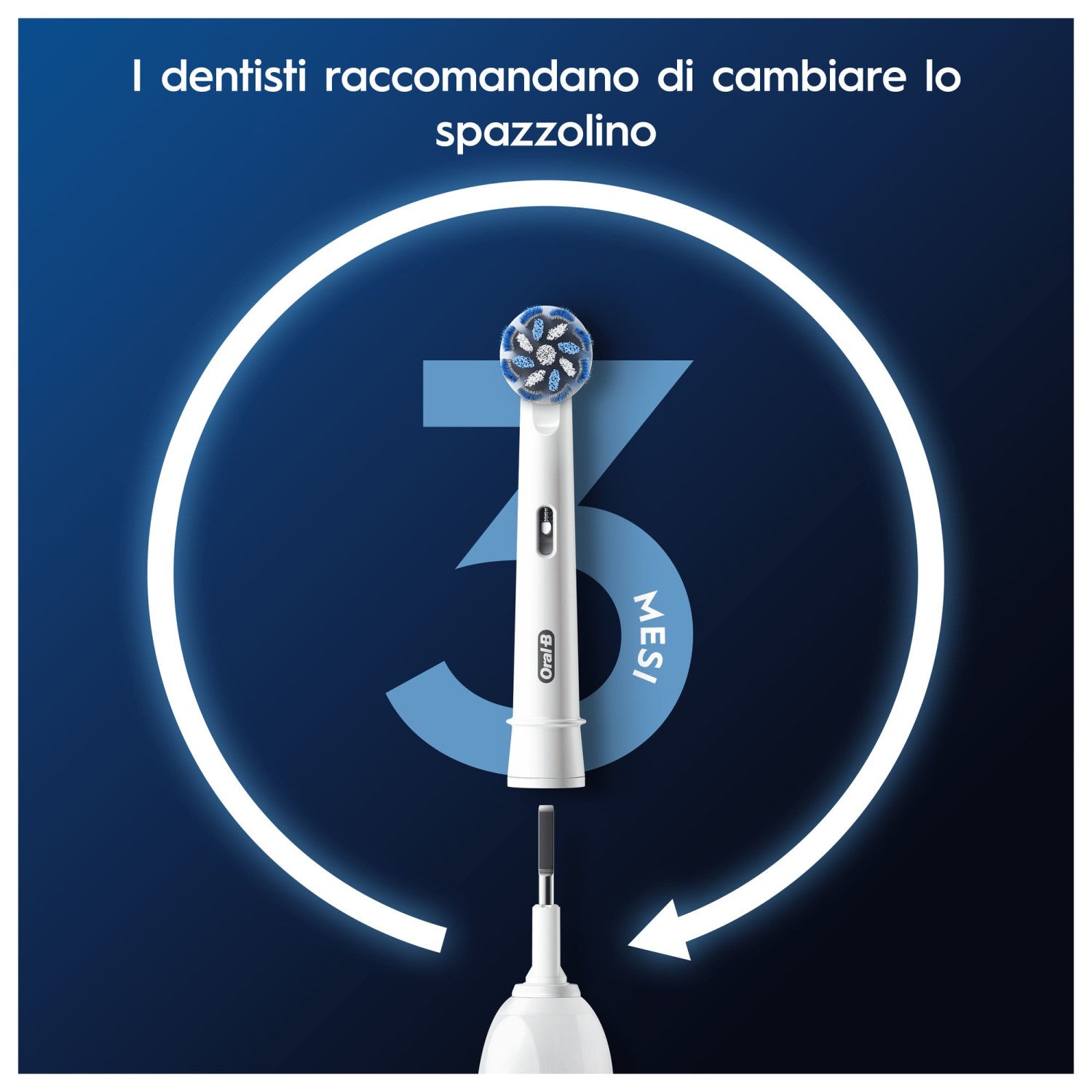 Oral-B Testine Di Ricambio Pro Sensitive Clean 3 pz Bianco