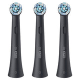 Oral-B Testine di Ricambio iO Series Ultimate Clean Black, testine rotonde di ricambio originali, con setole CrissCross per pulizia e rimozione della placca avanzate e in profondità, 3