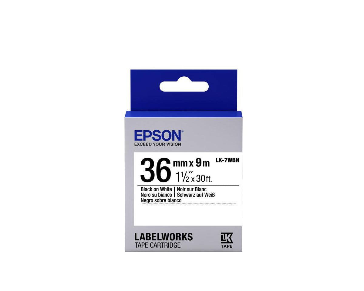 Epson LK-7WBN nastro per etichettatrice Nero su bianco