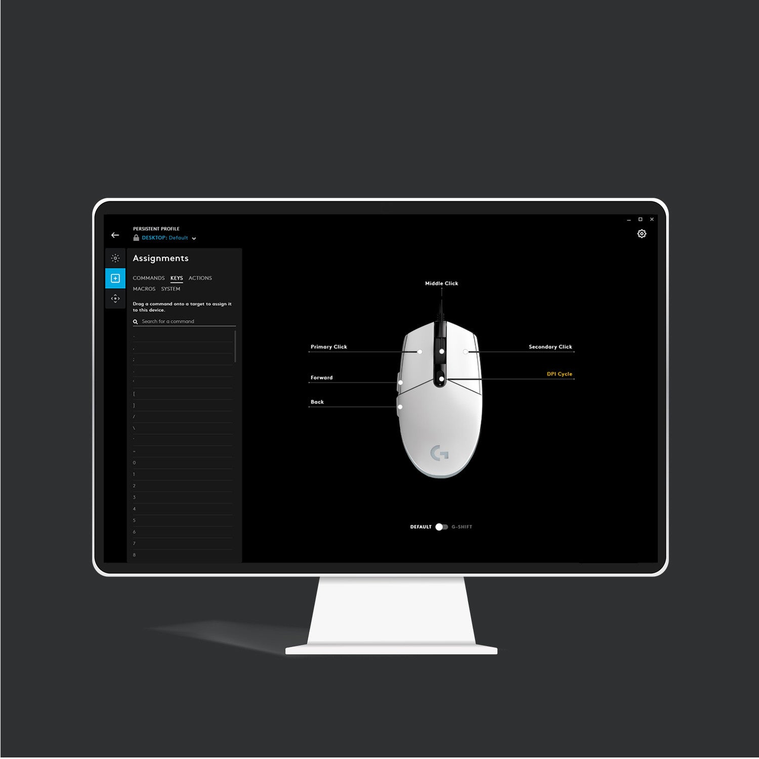 Logitech G G203 Lightsync mouse USB tipo A 8000 DPI
