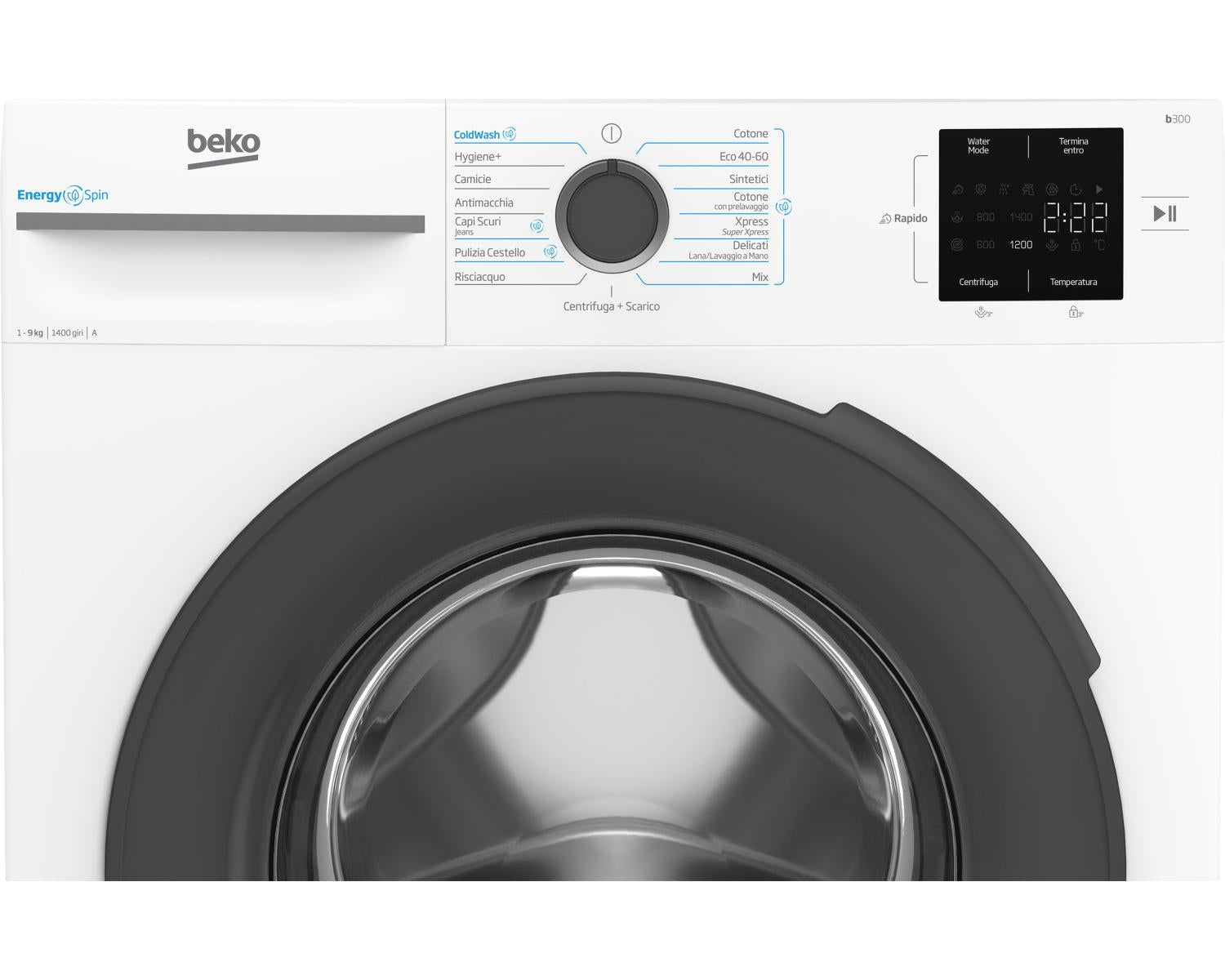 Beko b300 BMWU3941A Lavatrice EnergySpin 9kg Classe A 1400giri Bianco