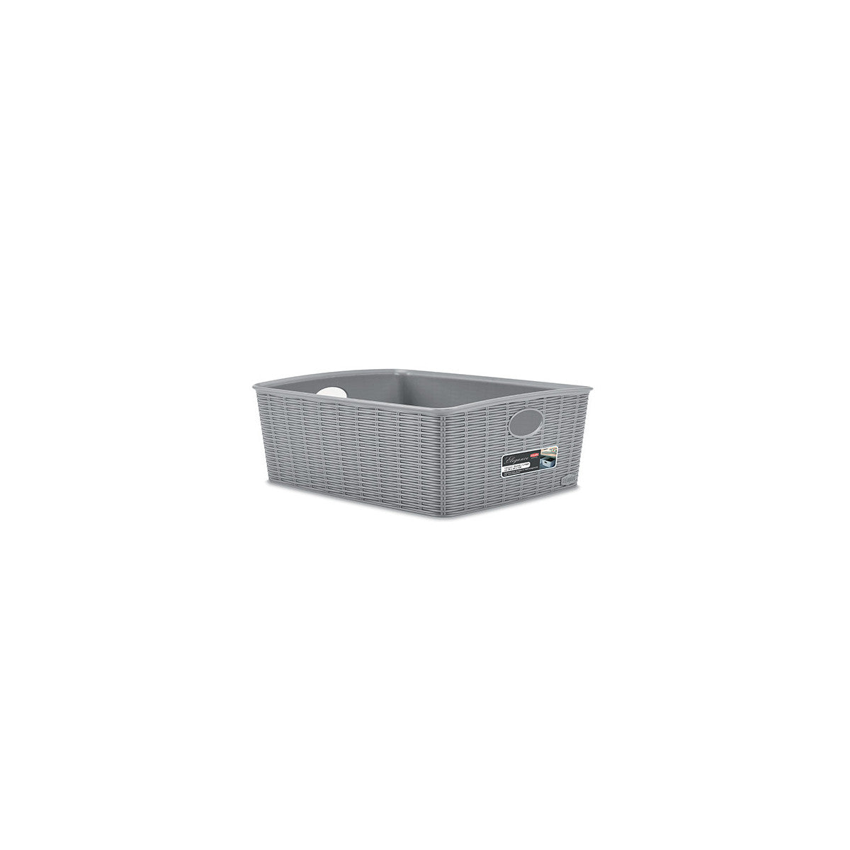 Stefanplast Cestino Elegance L High Grigio 36x29x13 cm