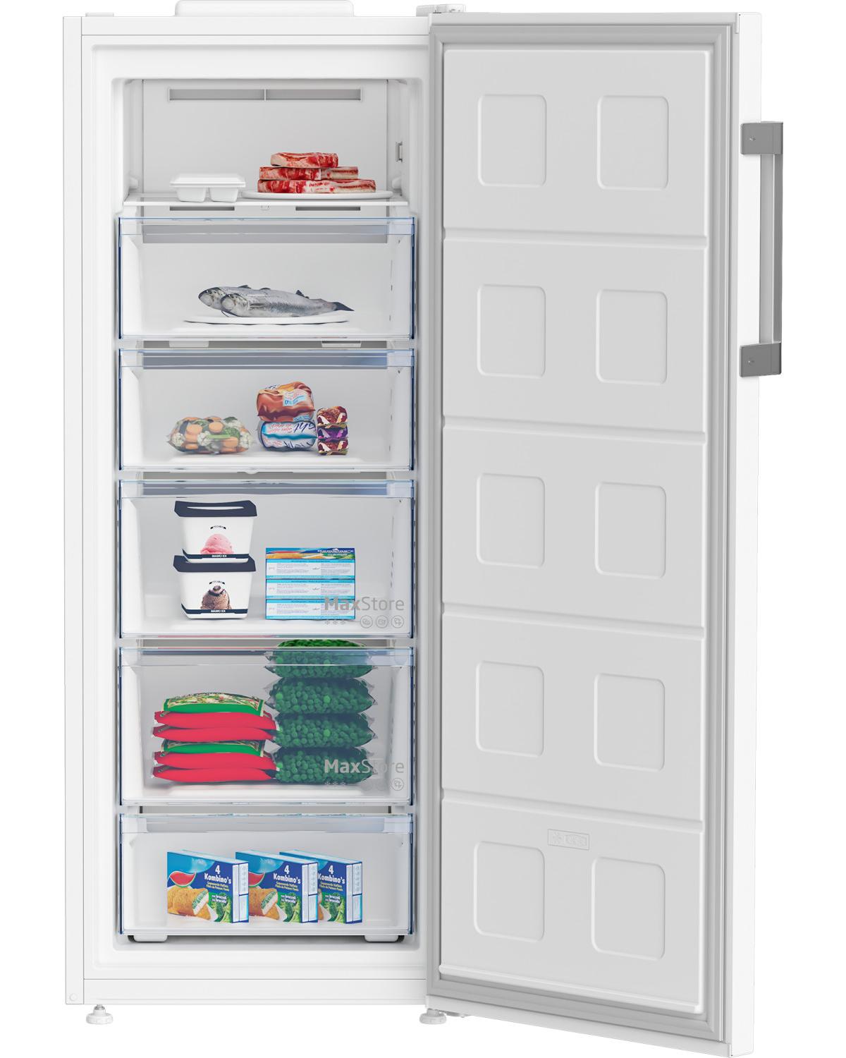 Beko B3RFNE274W Congelatore verticale Libera installazione 220 L E Bianco